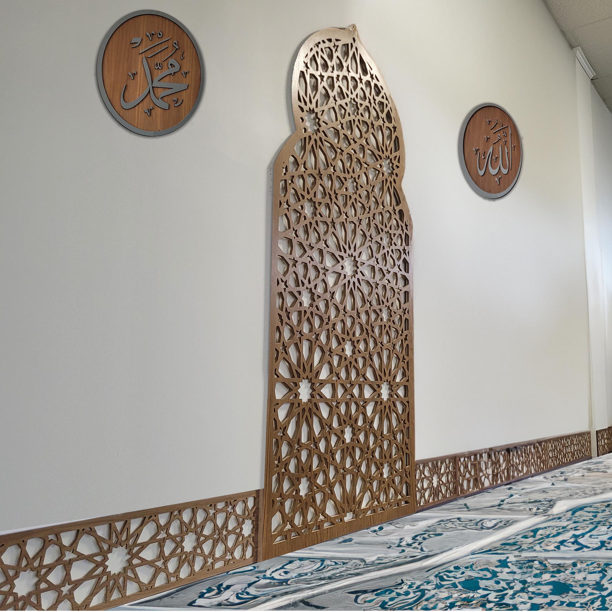 2025 Arc Panel Mosque interior design, Church Foyer Entrance – CraftivaArt