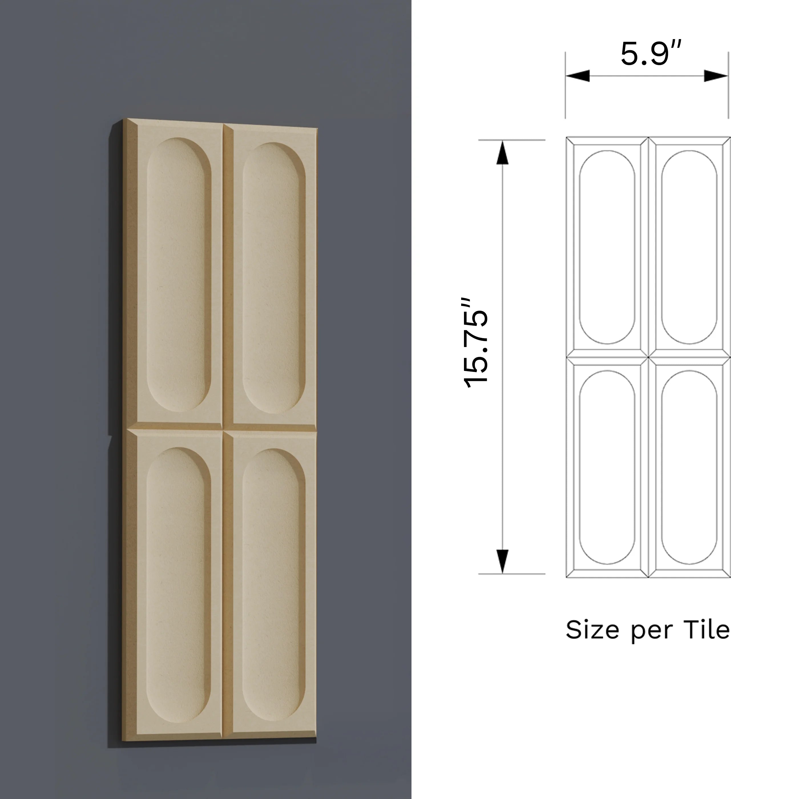 Lusso 3D Wooden Wall Panel