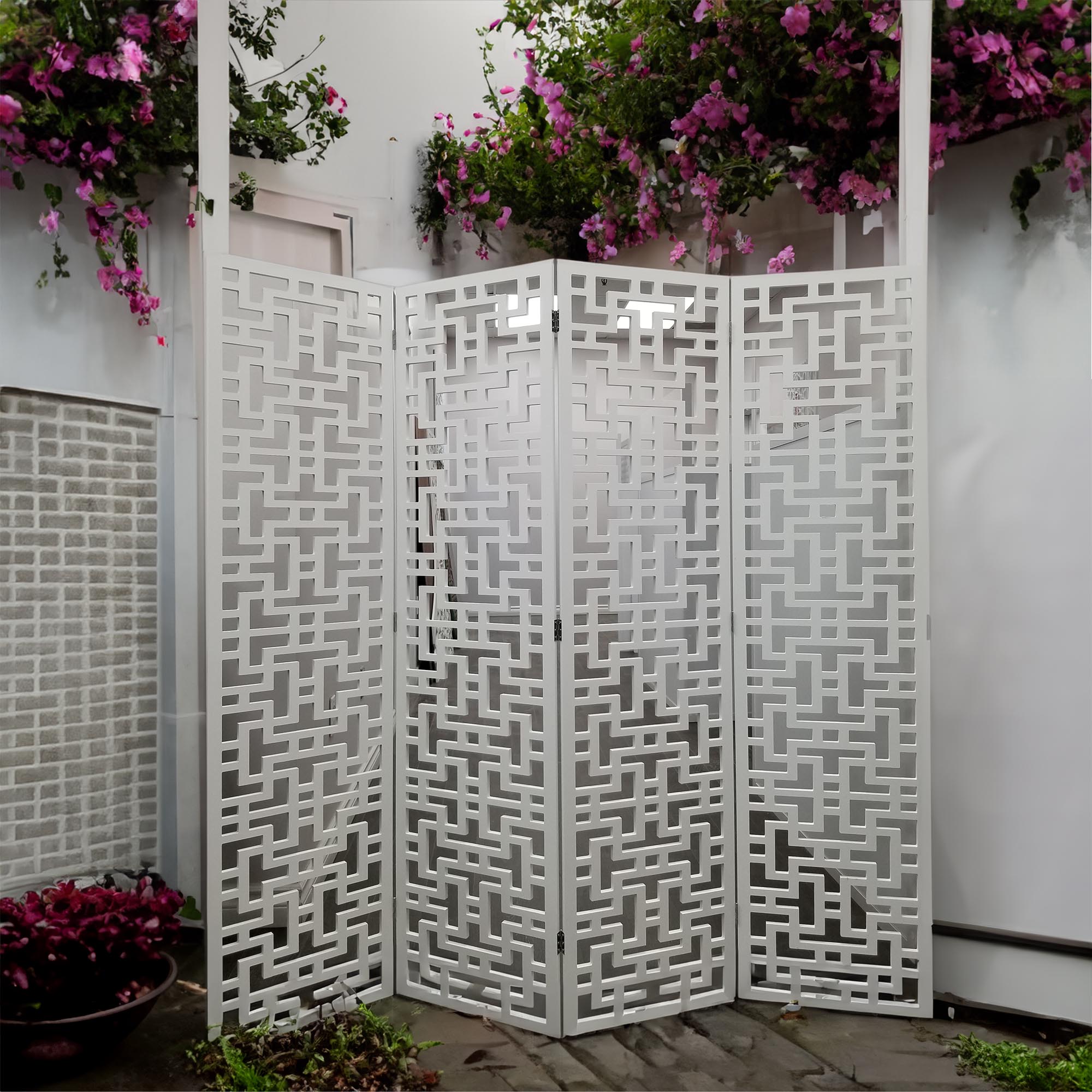 Custom Decorative Garden Fences, Patio Panel Design, Outdoor dividers, Outdoor panel, Stair safe panel
