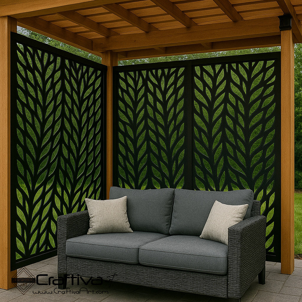 custom metal partitions, Exterior Privacy Panels , Handmade Outdoor Privacy Screen