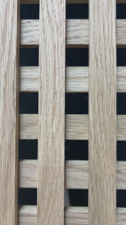 Customizable Lattice Slatted Partition Wall