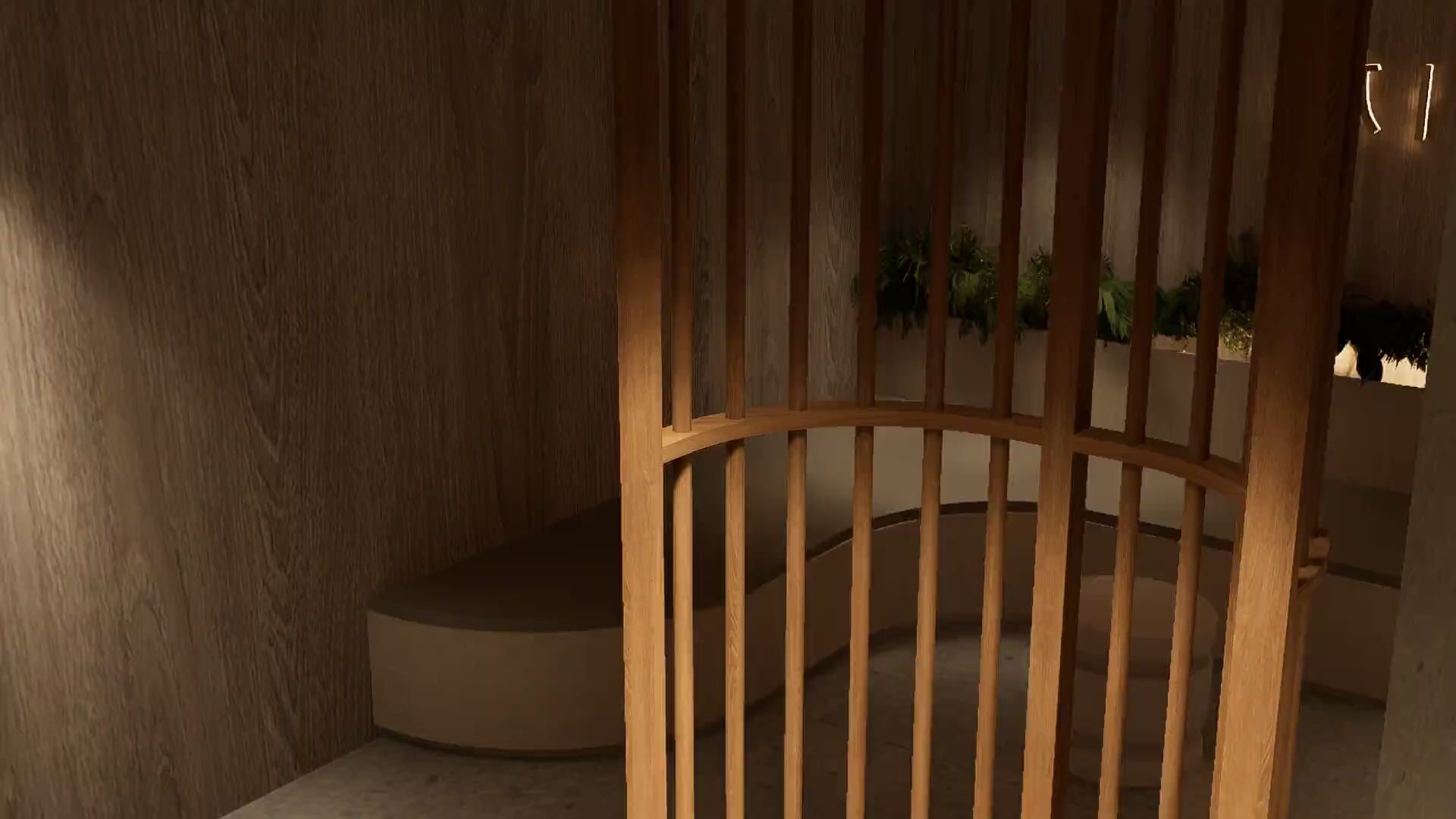 Modern Curved Slat Room Divider  Room Dividers.