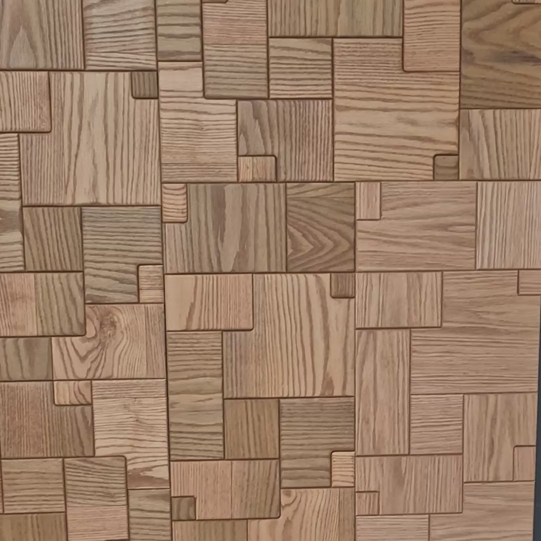 Tessera 3D Natural Wood Wall Panels