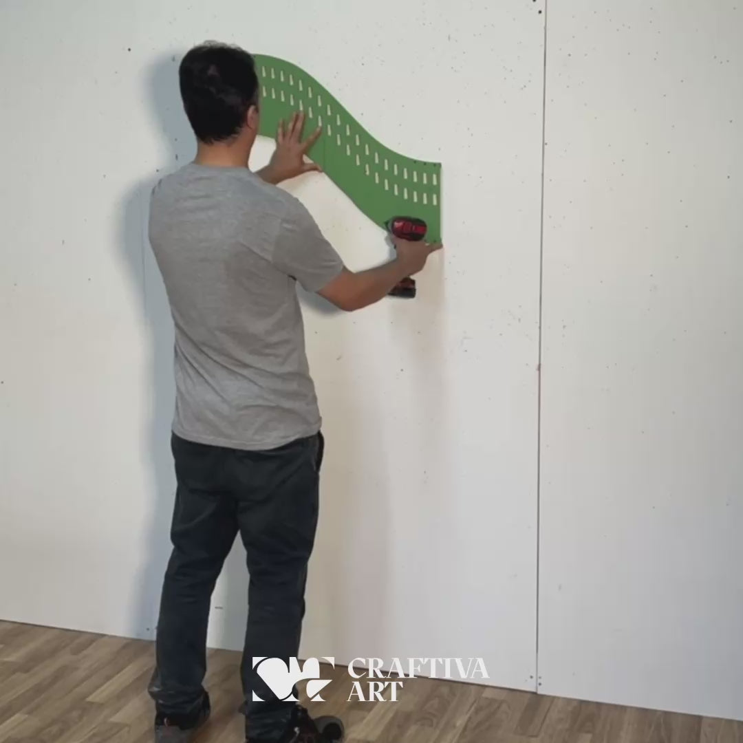 Parametrisches Wandregal, Wandregal, schwebendes Regal