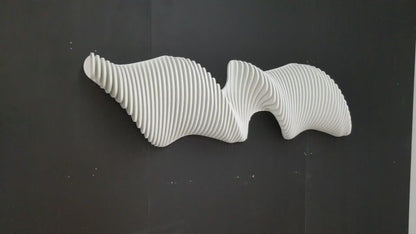 Tornado Abstract Wall Art, 3D Parametric Acoustic Panel