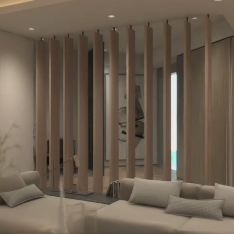 wooden slat divider