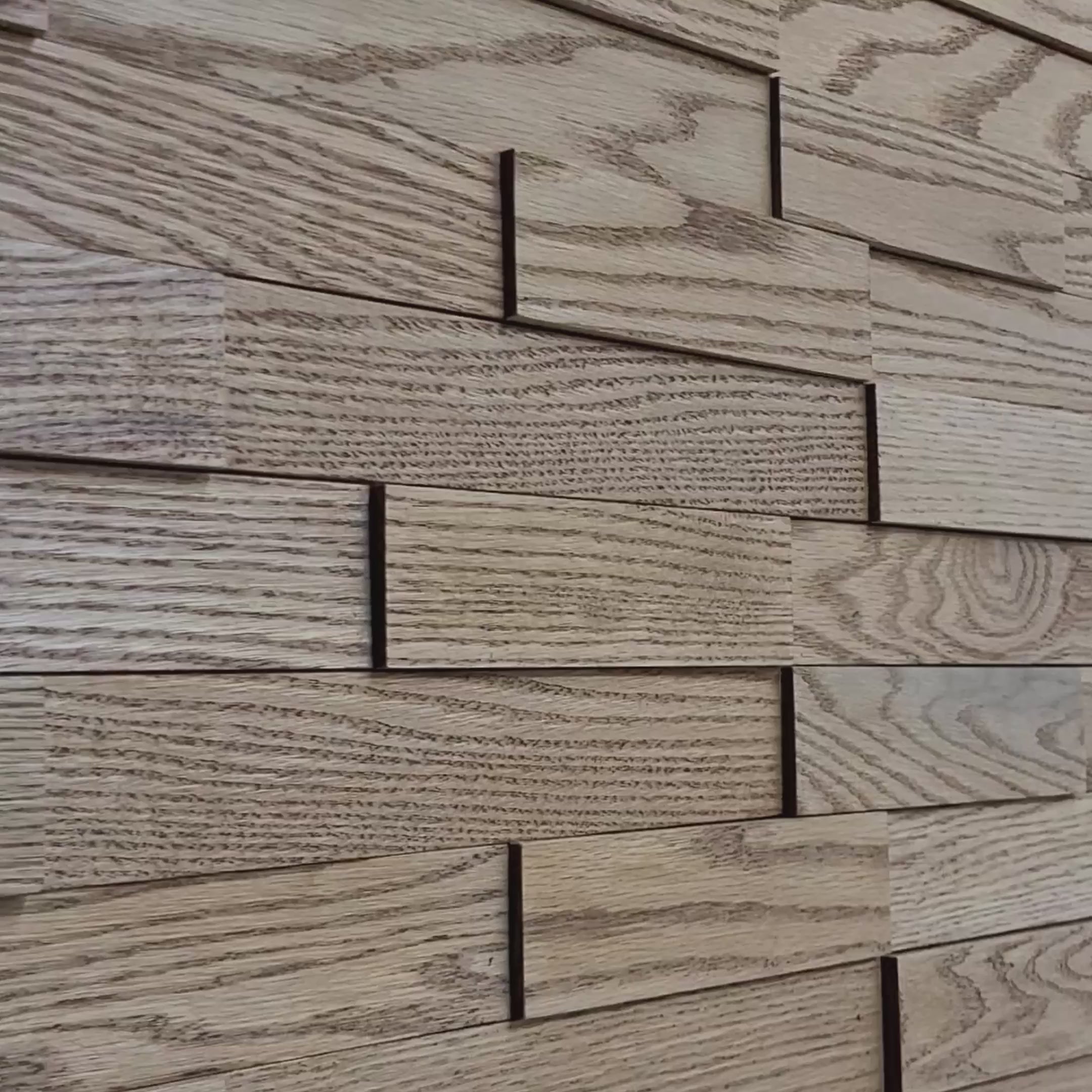 Aventa Natural Wood 3D cladding Panels | Timber Wall Tiles