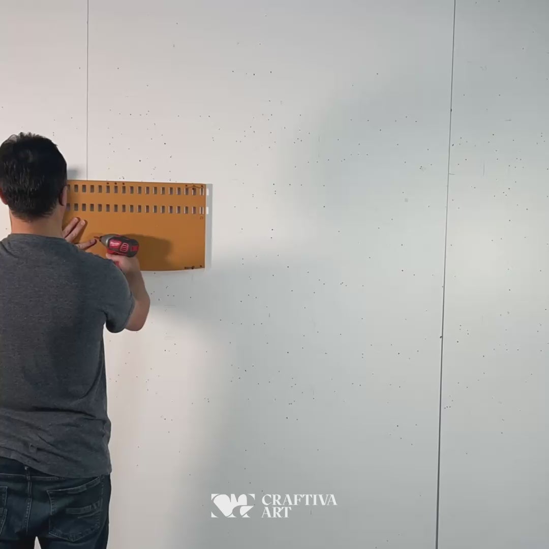 Parametric wall art installation