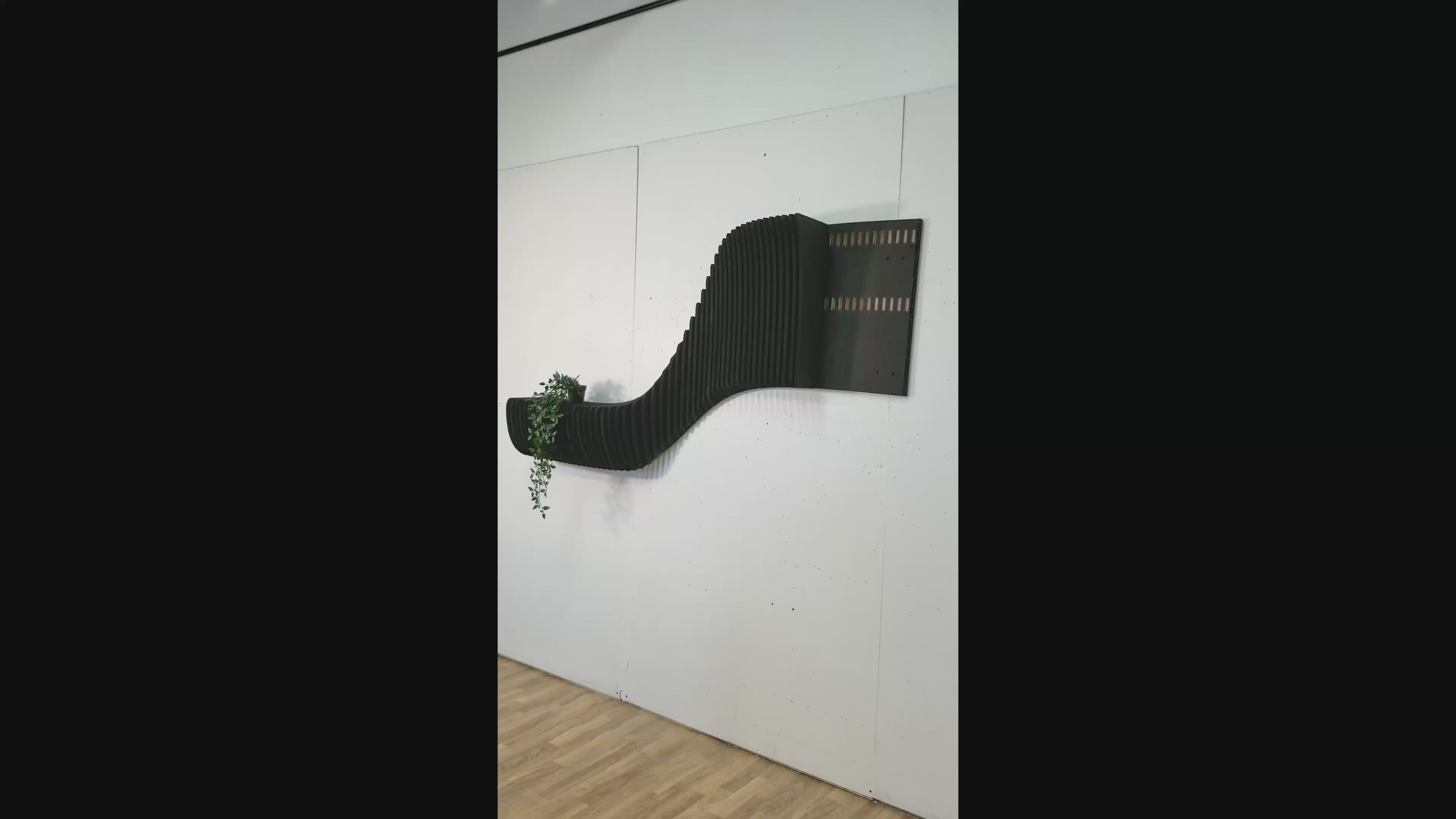 Parametric Wall Floating Shelf, Wall Mounted Shelf  3D Wall Art.