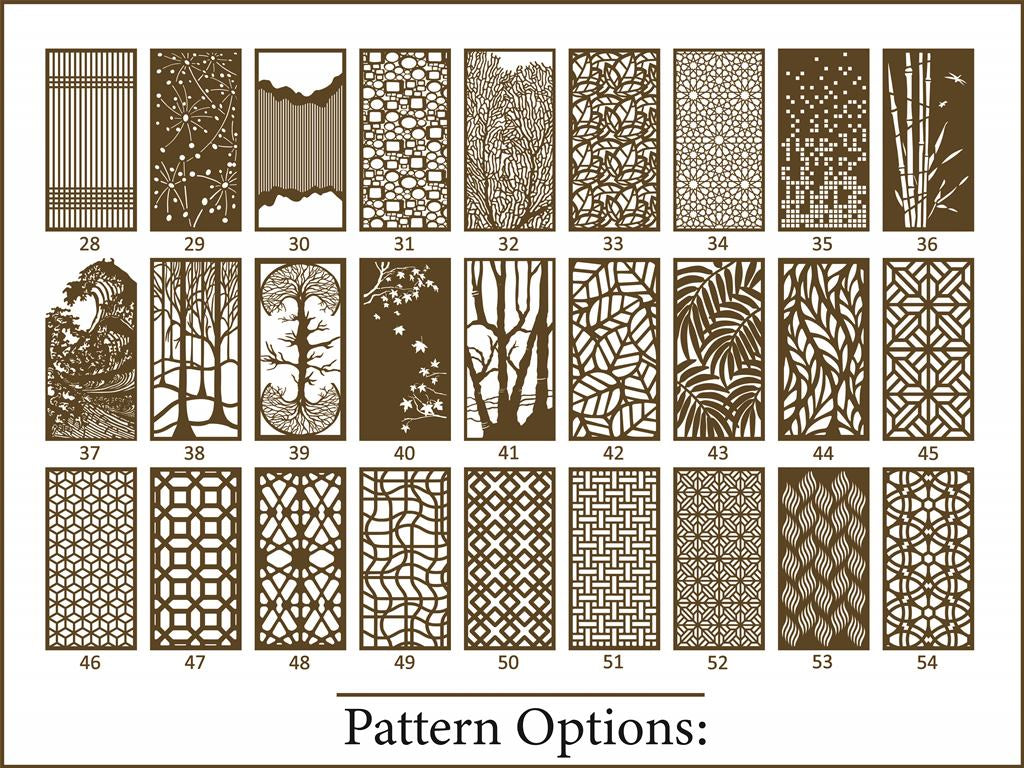 Custom made Divider Panel in Natural Wood Frame (Copy)  Room Dividers.