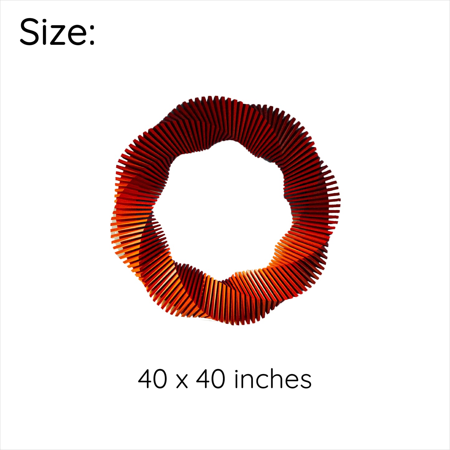 Arboreal Rings 3D Parametric Wall Art, Geometric Frame