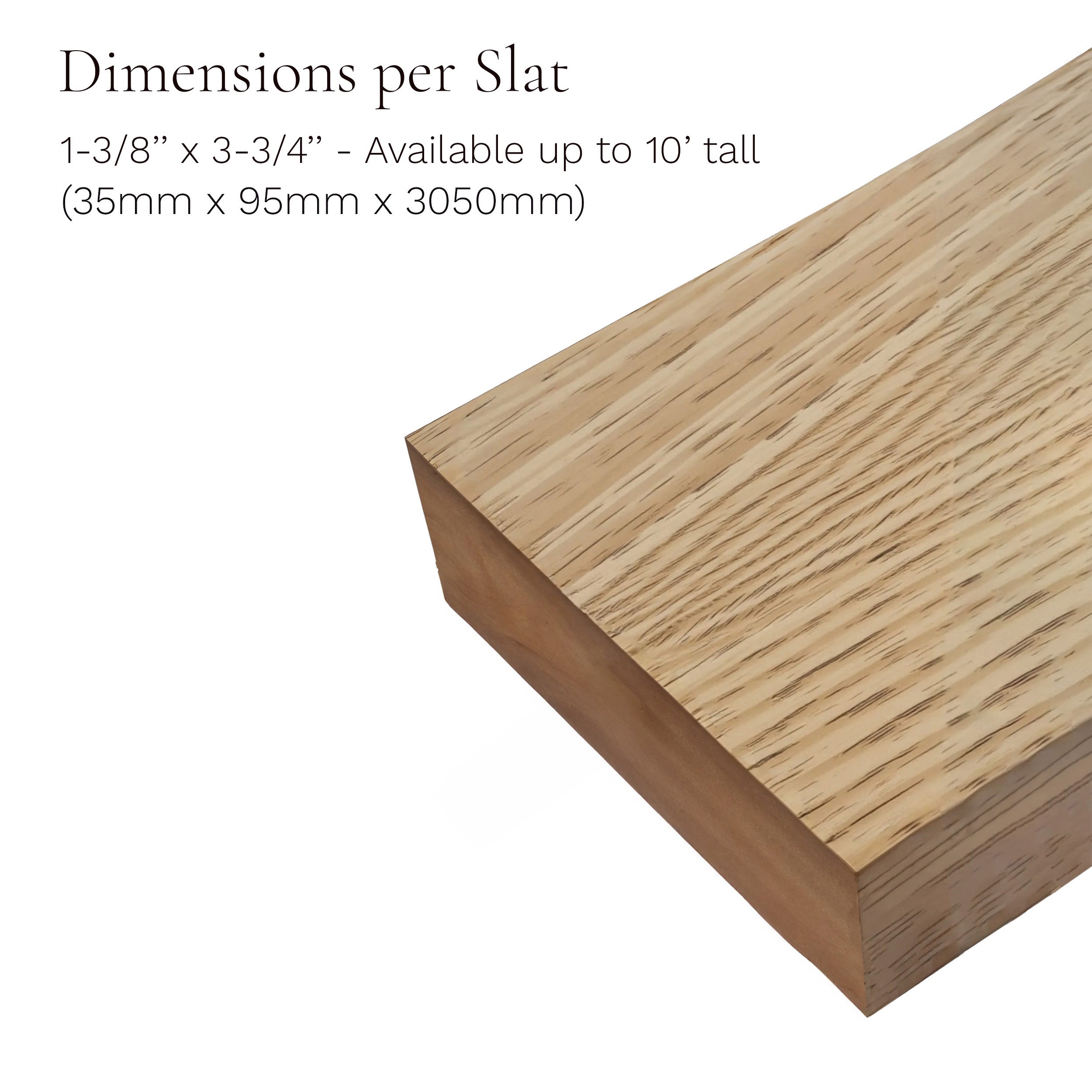 Ceiling-Hung Natural Wood Slat