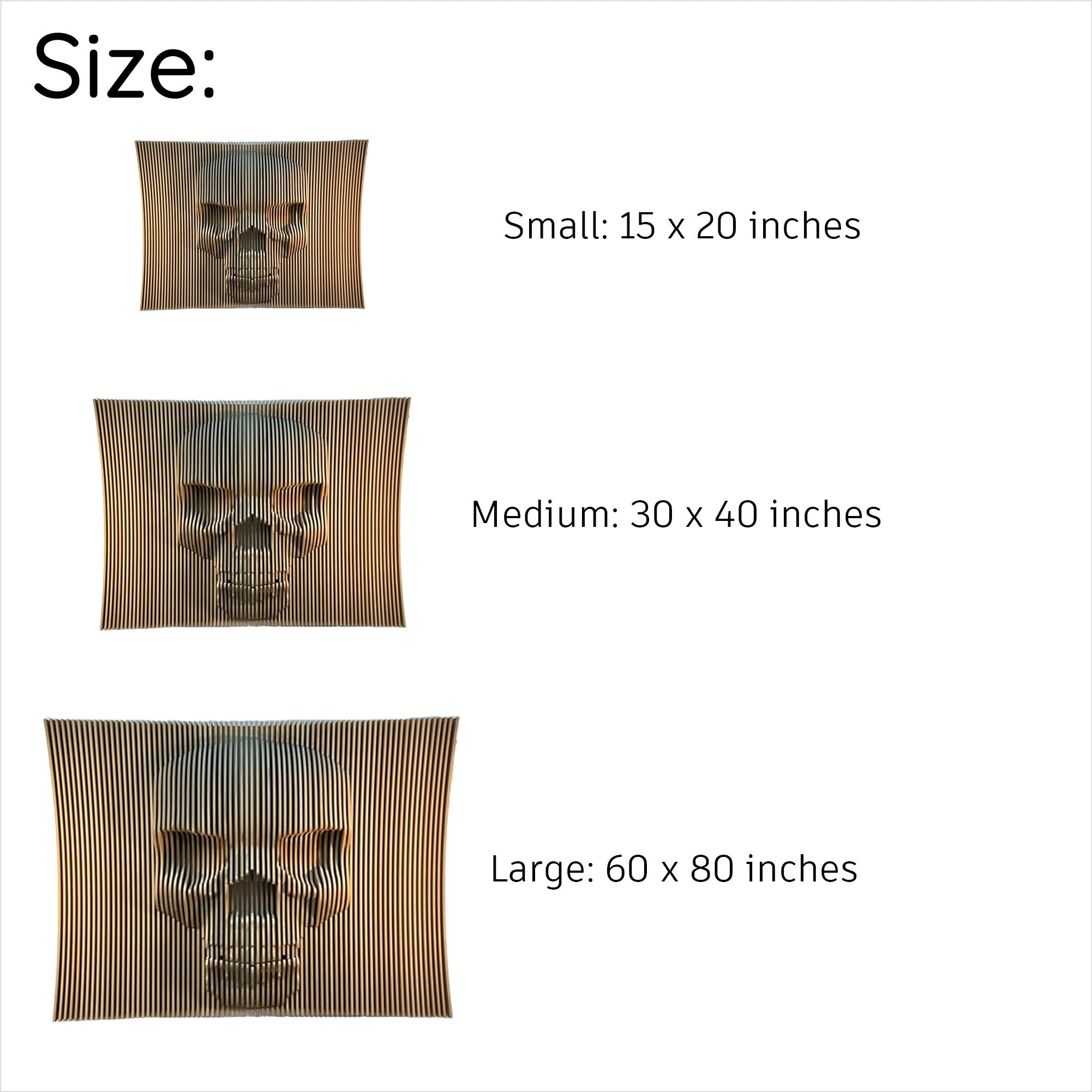 3D Parametric Skull Wall Sculpture  3D Wall Art.