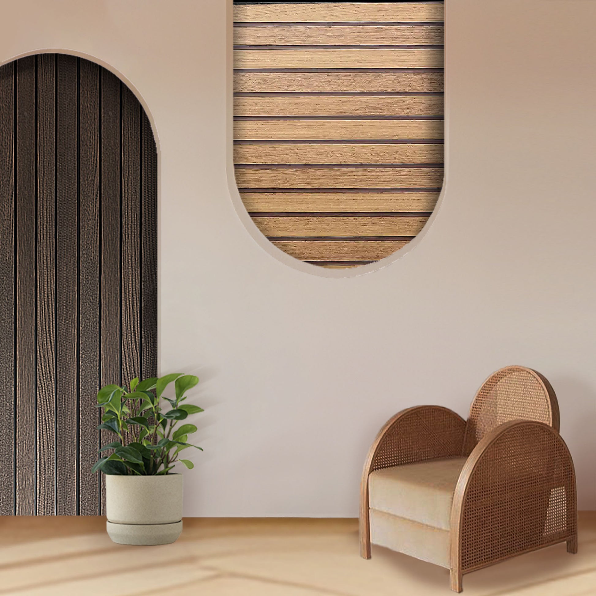 Pared de listones de madera, Panel de pared de madera, Paneles de pared 3D, Panel  decorativo, Interior de la habitación -  España