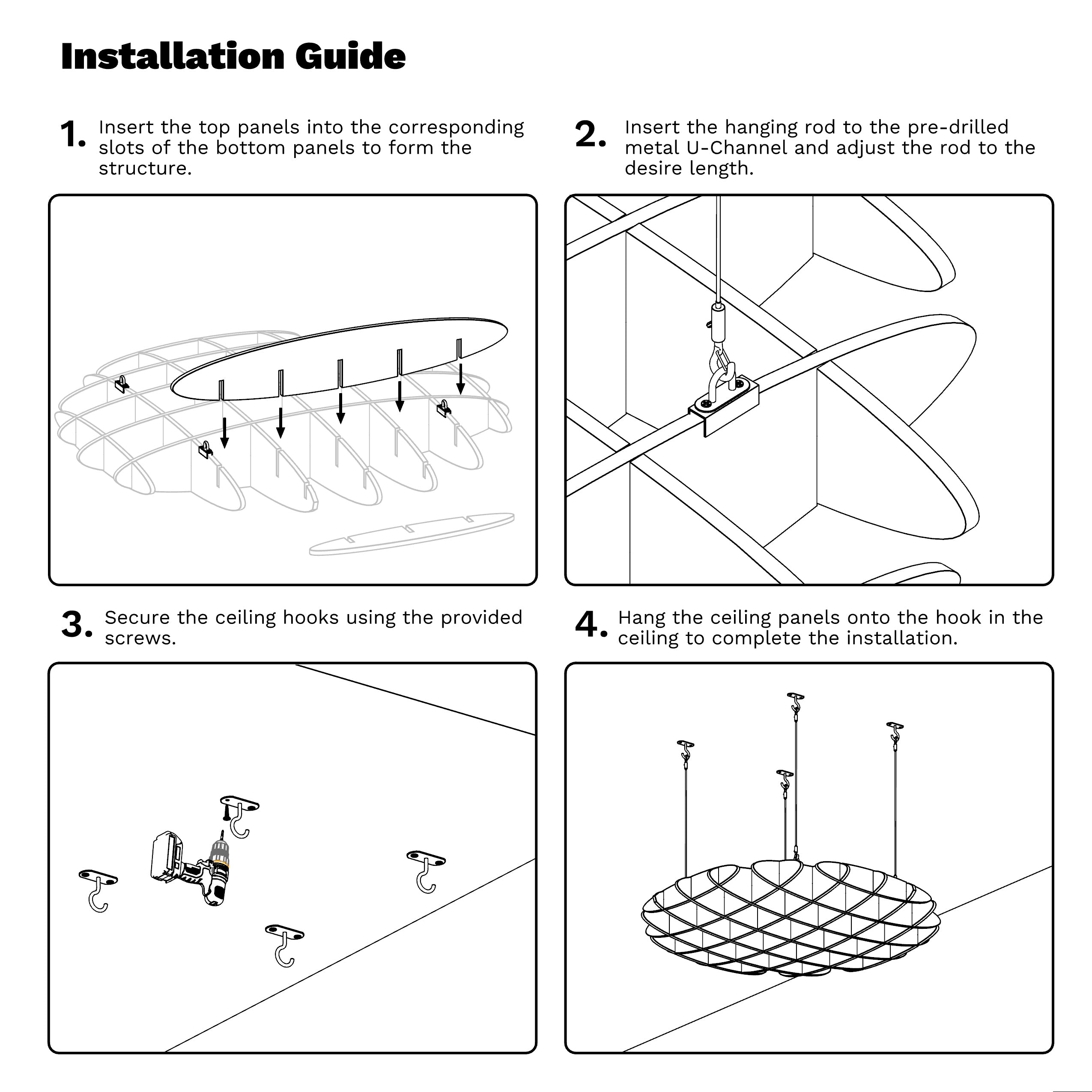 Waffle Drop Ceiling Panel