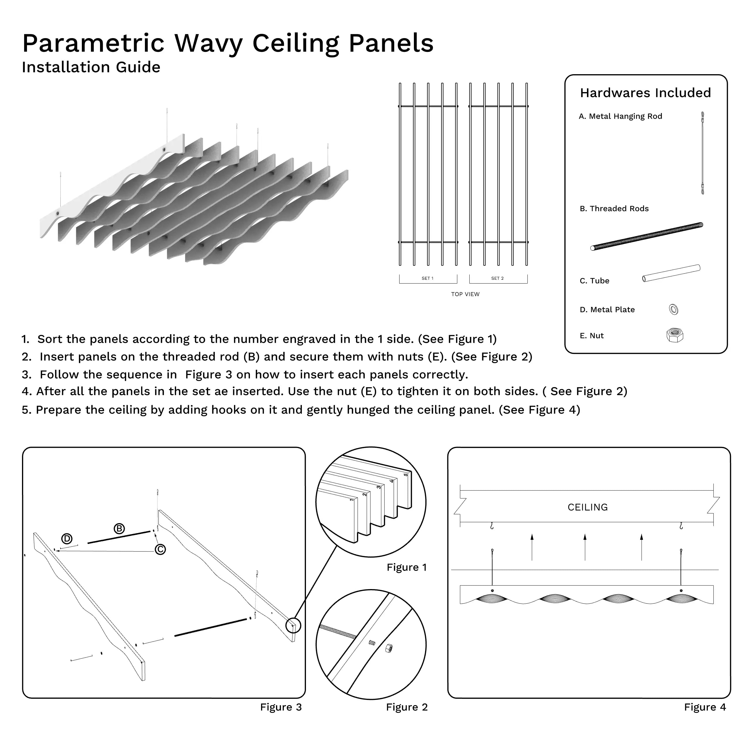 Custom Parametric Wave Ceiling Panels for Modern Interior Design ...