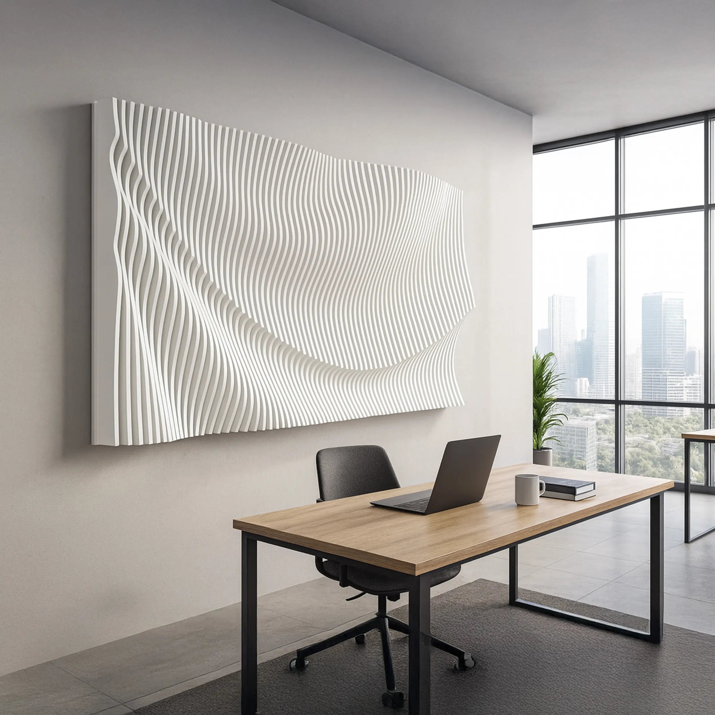 Wave Ripple Flow 3D Parametric  Wall Art