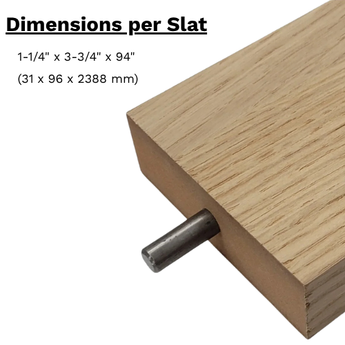 Orea Rotating Half Wall Slat Divider