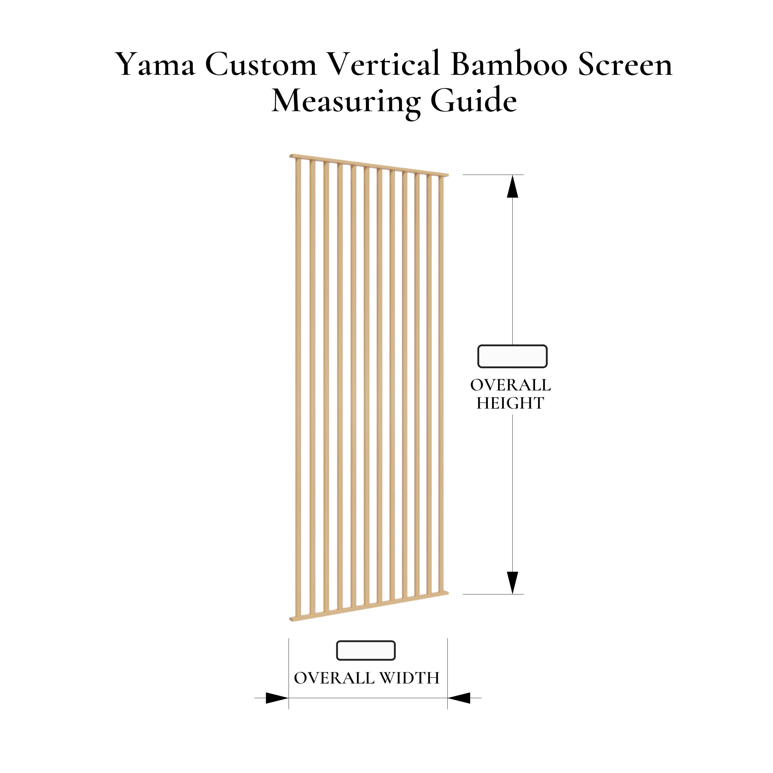 Yama Custom Vertical Bamboo Screen