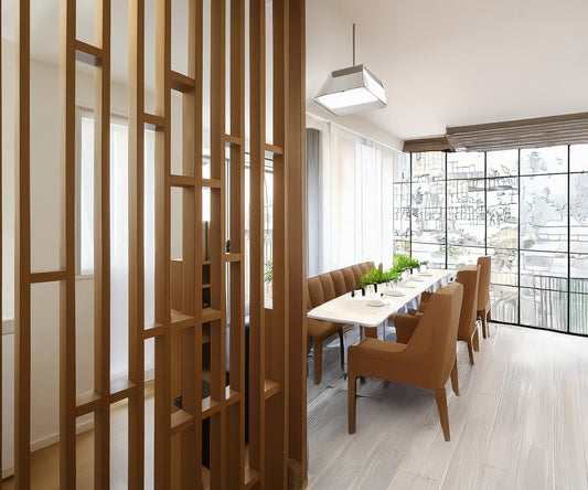 Customizable Slatted Partition Wall