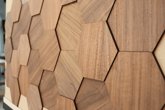 Wooden Hexagon, Honeycomb Wood, Wood Wall Tile, 3d hexagon, wooden Honey comb