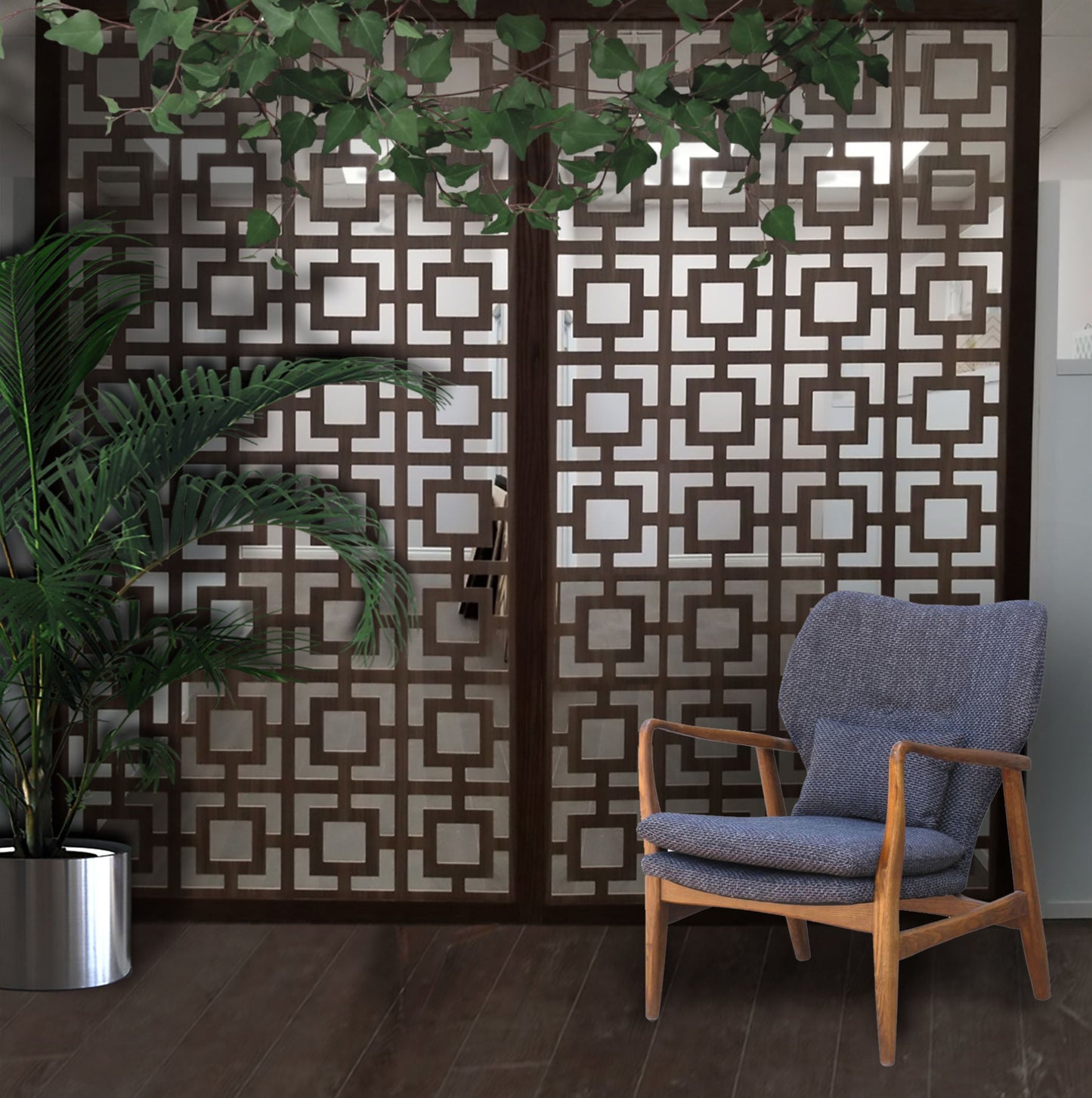 Room dividers, Room divider, Modern panel wall, Aluminum window, walnut wall panel, aluminum partition, partition wall, wall divider, partition screen, privacy screen, privacy partition, custom screen, privacy panel, privacy panel outdoor, metal privacy panel, divider, raumteiler,Custom-Made Room Divide