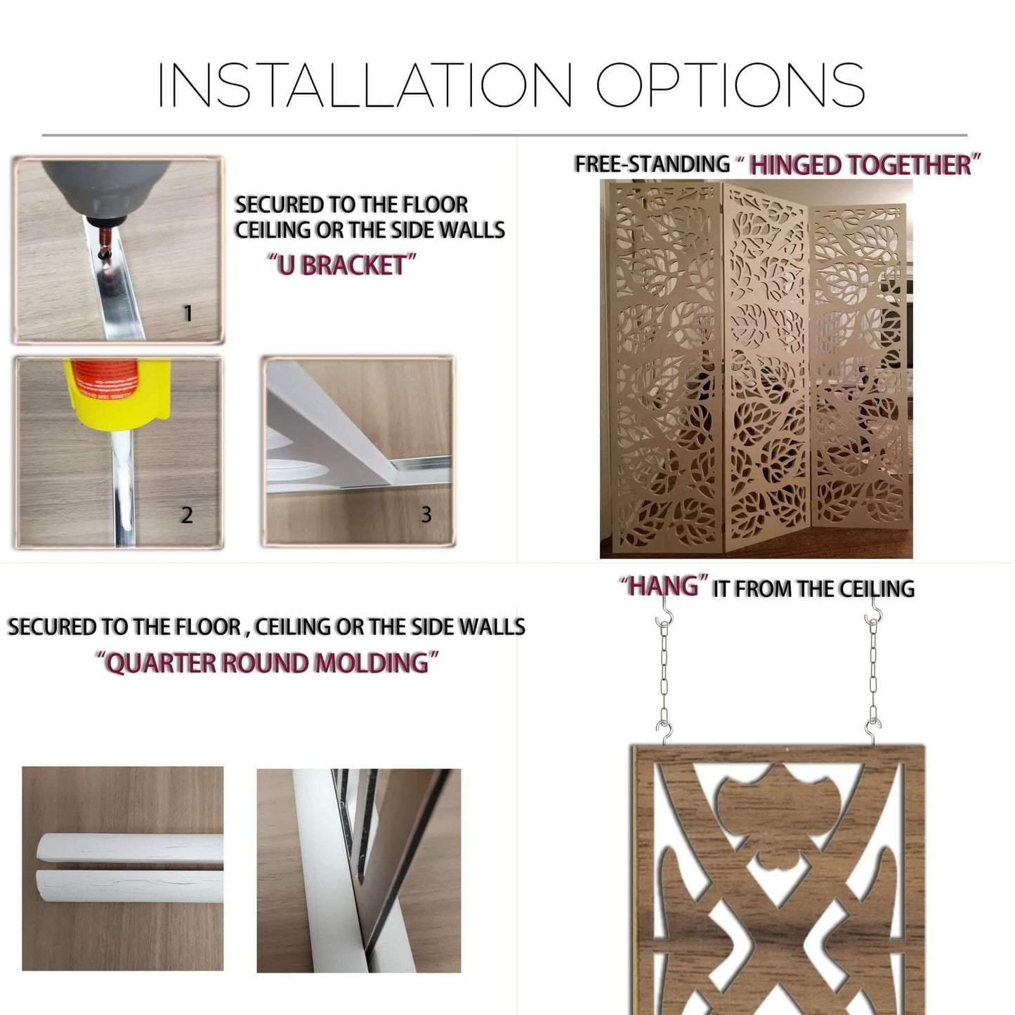 How to install room divider