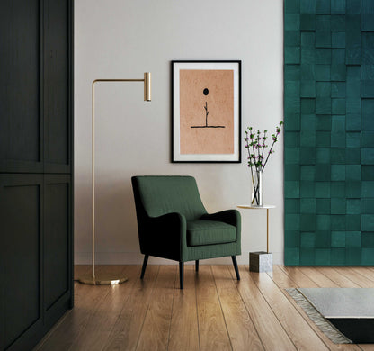 3D Wooden Cube Panel, Wooden Wall Tiles for Living Room, Wall Art CraftivaArt